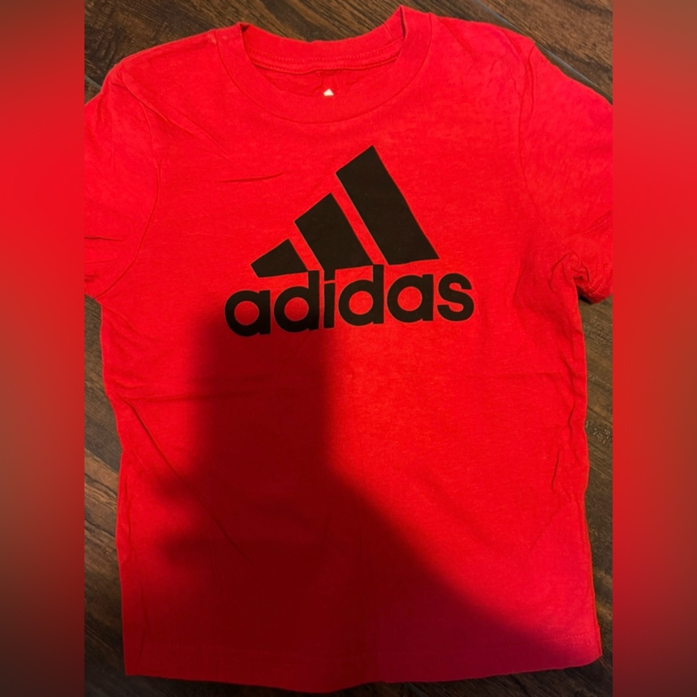 Adidas Short Sleeve T-Shirt Toddler 3T Red